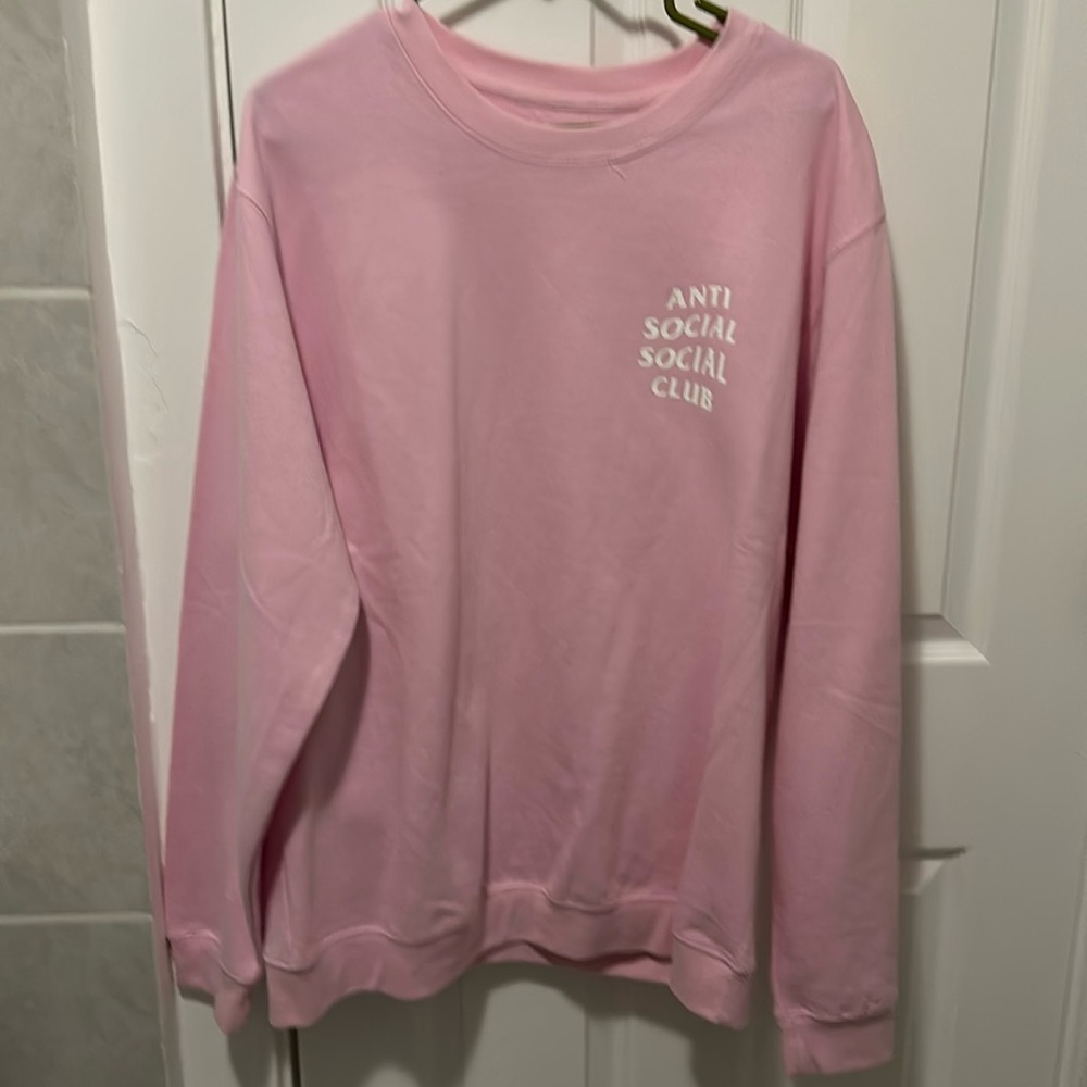 Unisex Anti social social club crewneck Pink